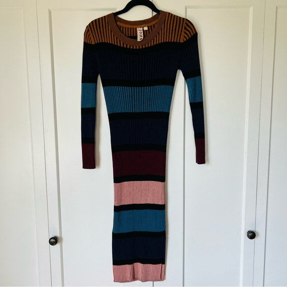 Dolan for Anthropologie Lorna Midi Sweater Dress Size Extra Small - Picture 5 of 9